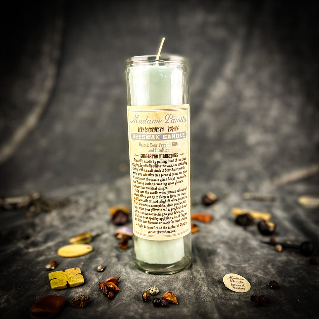 Psychic Eye Beeswax Vigil Candle by Madame Pamita - Intuition & Psychic Abilities