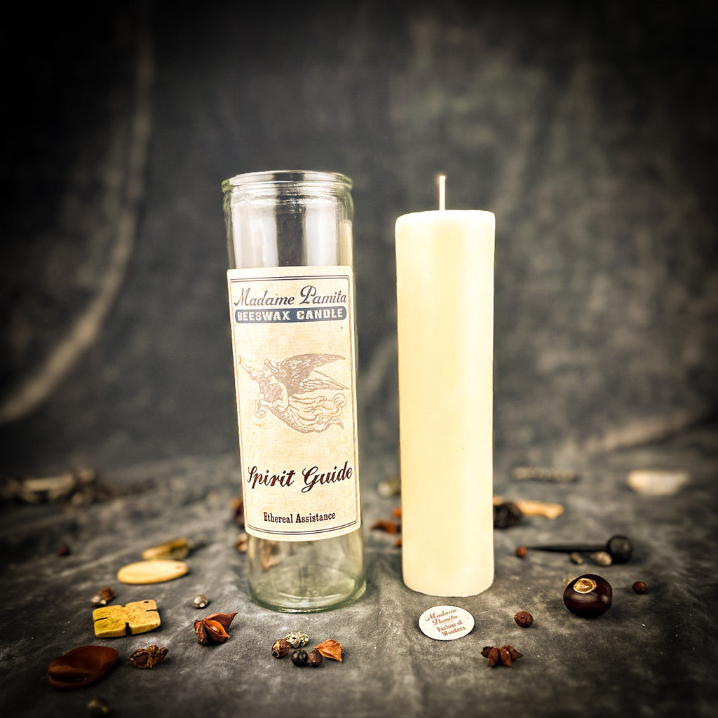 Spirit Guide Beeswax Vigil Candle by Madame Pamita - Divine Guidance & Protection