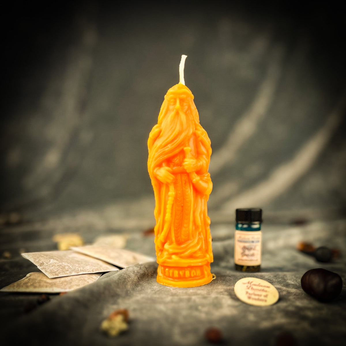 Striboh Wealth Beeswax Candle Spell Kit | Wealth, Prosperity & Opportunity