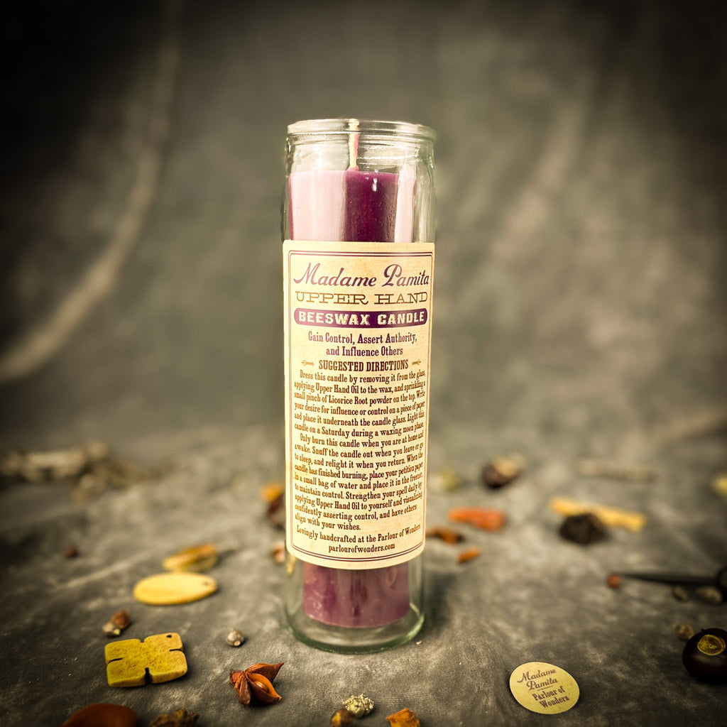 Upper Hand Beeswax Vigil Candle by Madame Pamita - Control & Advantage