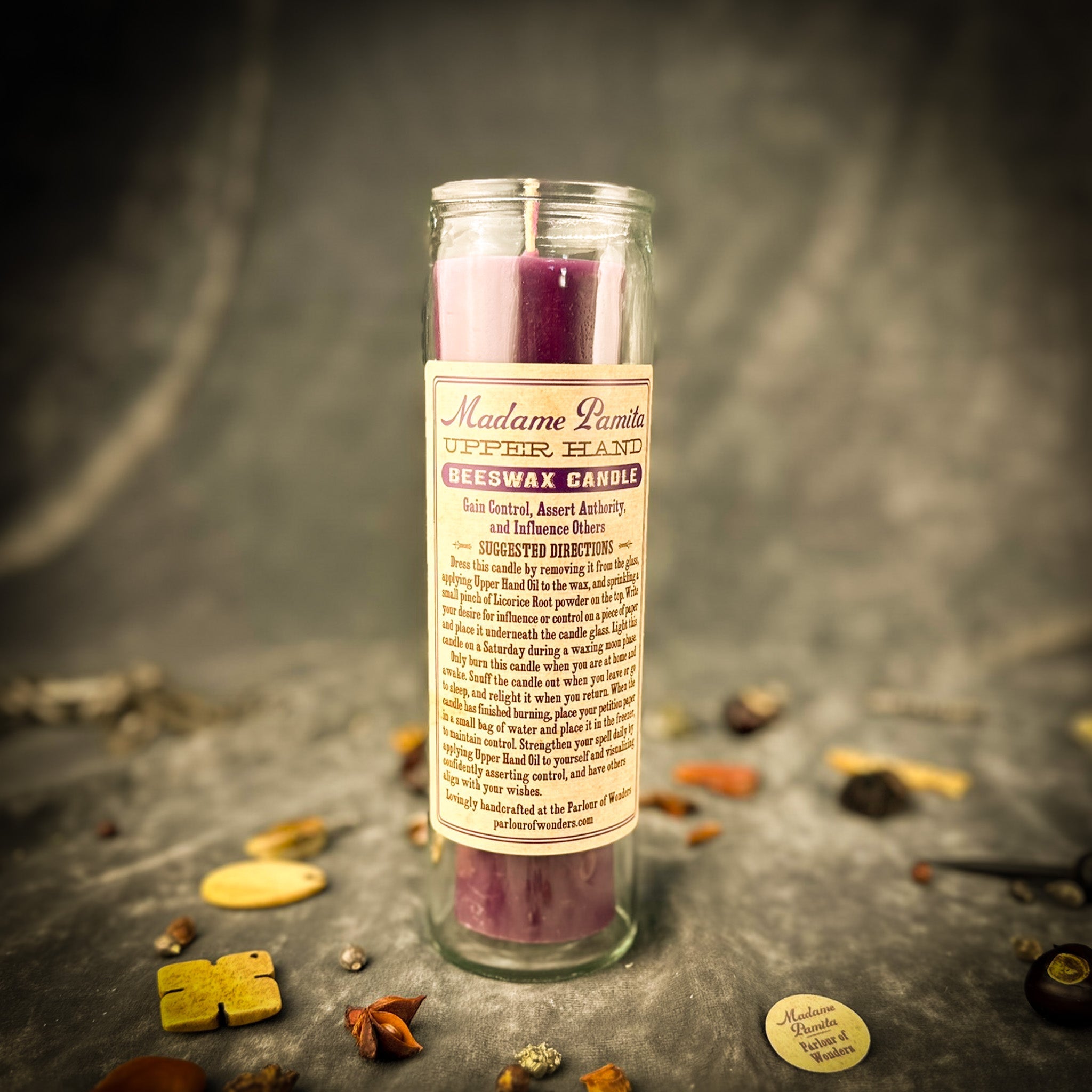 Upper Hand Beeswax Vigil Candle by Madame Pamita - Control & Advantage