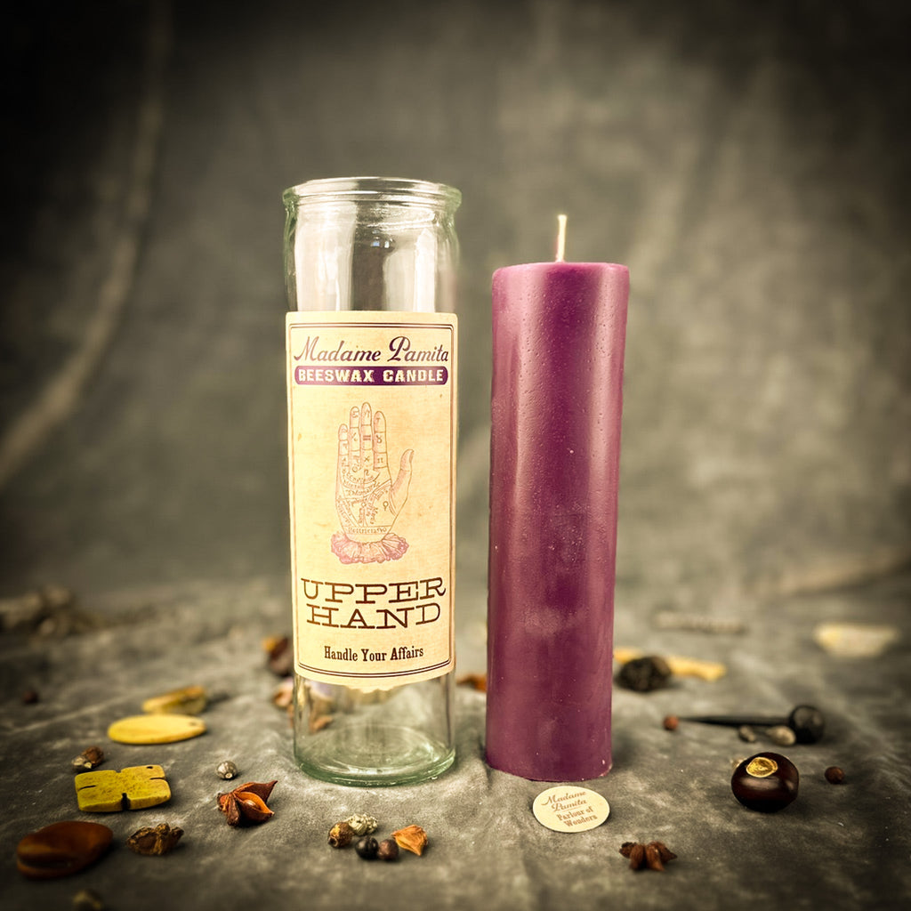 Upper Hand Beeswax Vigil Candle by Madame Pamita - Control & Advantage